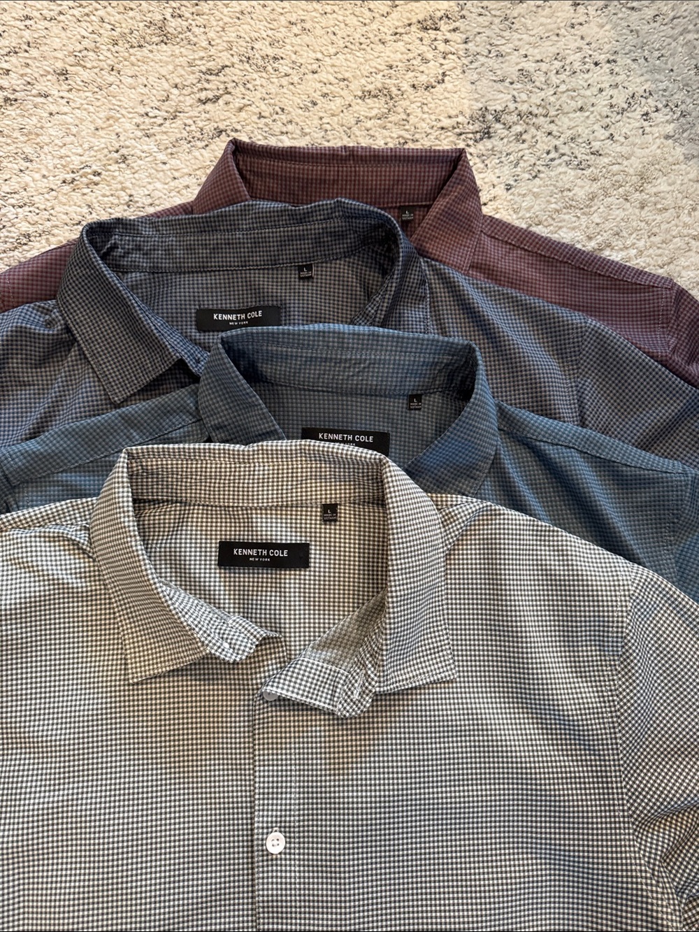 Kenneth Cole Short Sleeve Button Down Shirts - Picture 2 of 4